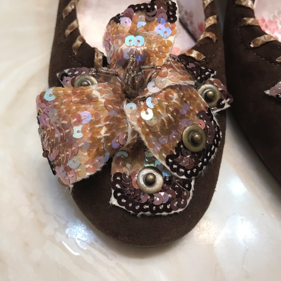 Beverly Feldman Embellished Heels size 5 1/2 - Picture 8 of 8